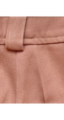 1972 Beige Wool Gabardine Straight-Leg Trousers