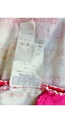 1996 S/S Pink & Orange Brushstroke Print Cotton Pants