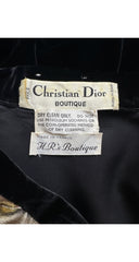 1981-82 F/W Gold Lamé Collar Black Velvet Dress