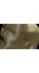 1981-82 F/W Gold Lamé Collar Black Velvet Dress