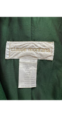 1986-87 F/W Dark Green Wool Peplum Jacket