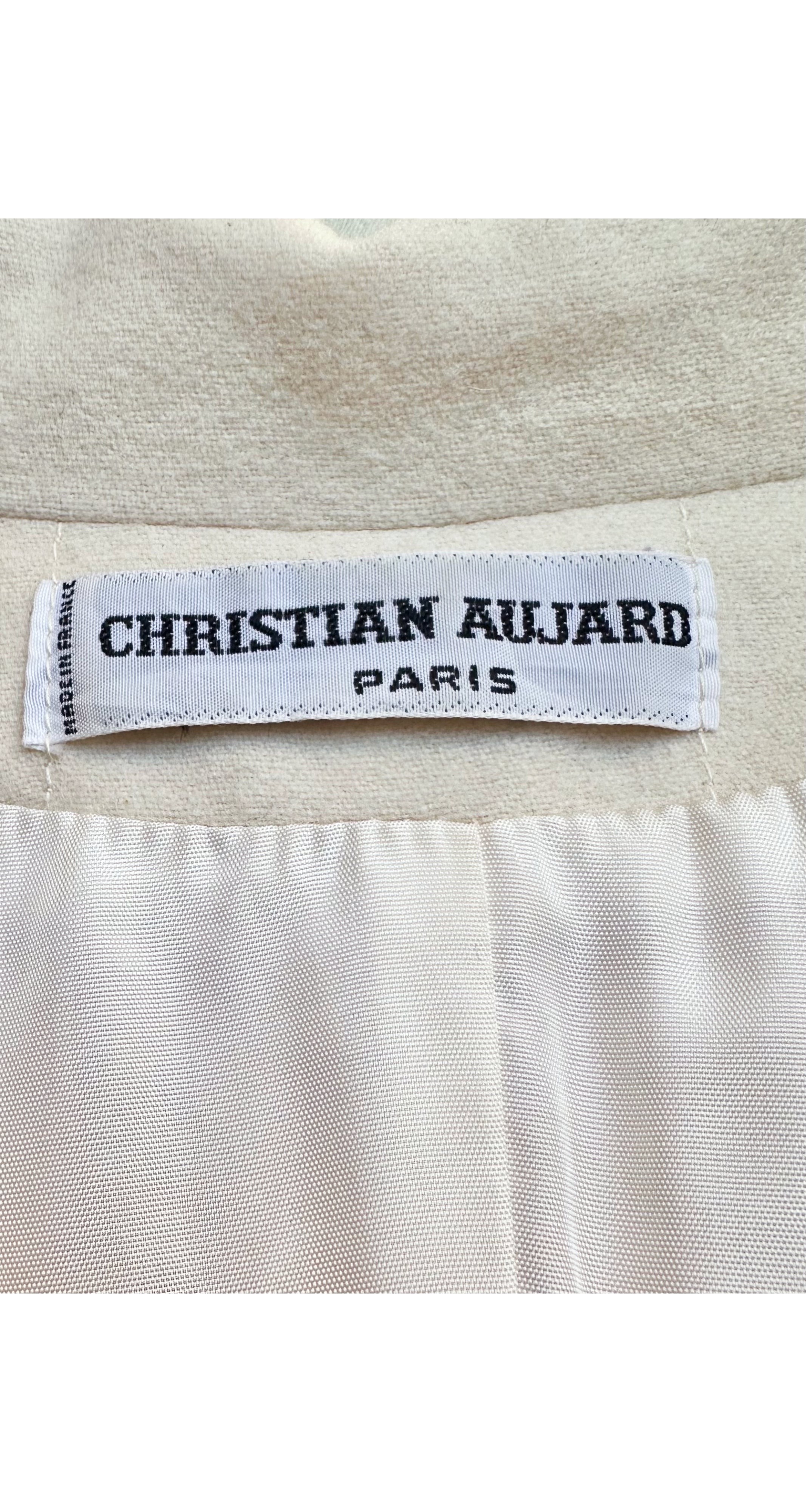 1976 S/S Cream Wool Double-Breasted Trench Coat