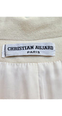 1976 S/S Cream Wool Double-Breasted Trench Coat