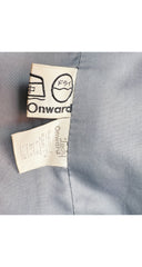1970s Gray Plaid Wool Double-Breasted Trench Coat