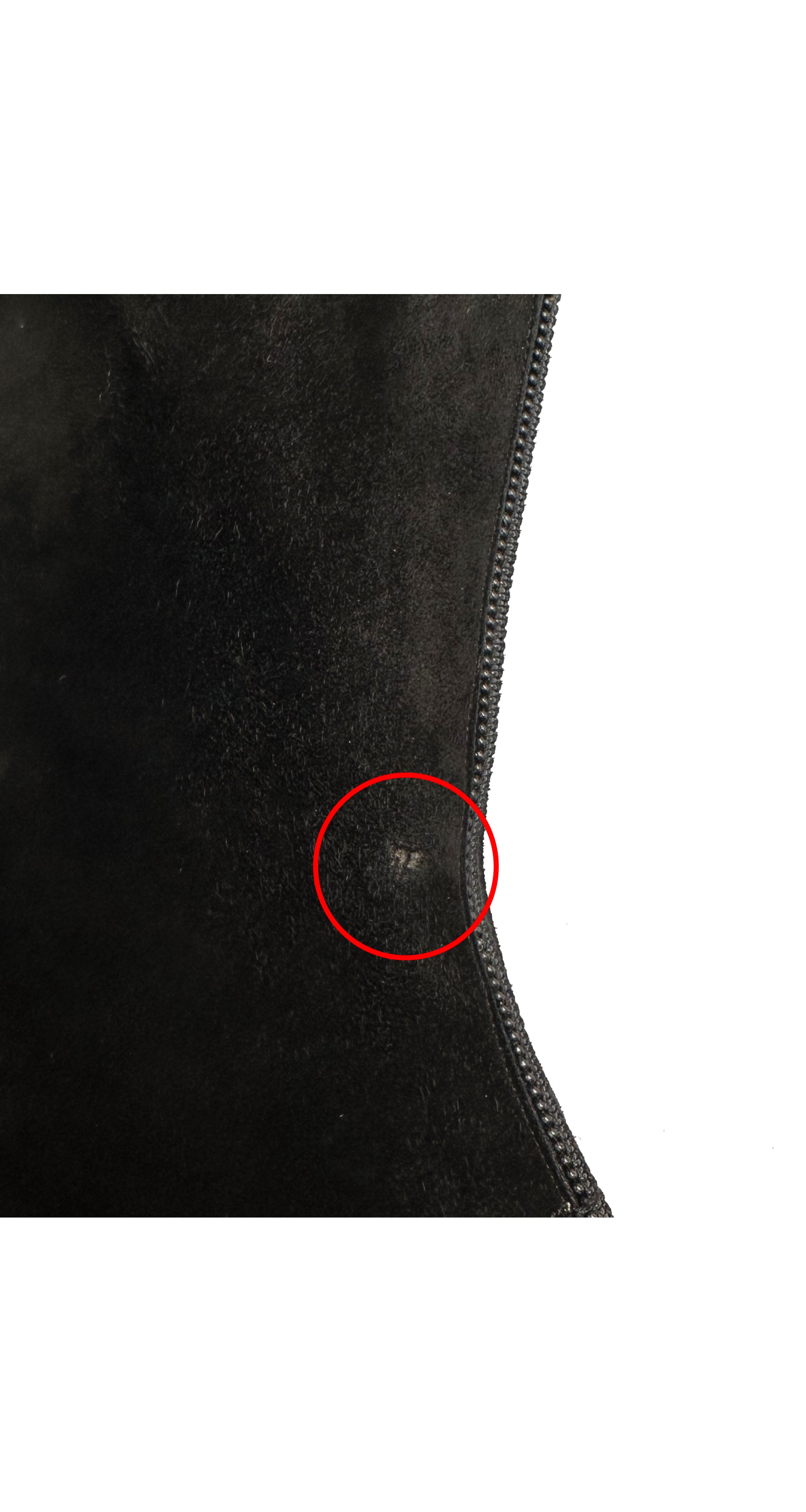 1960s Gold Button Black Suede Go-Go Boots