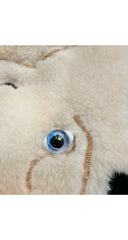 1980s Polar Bear Appliqué Beige Wool Sweater Dress