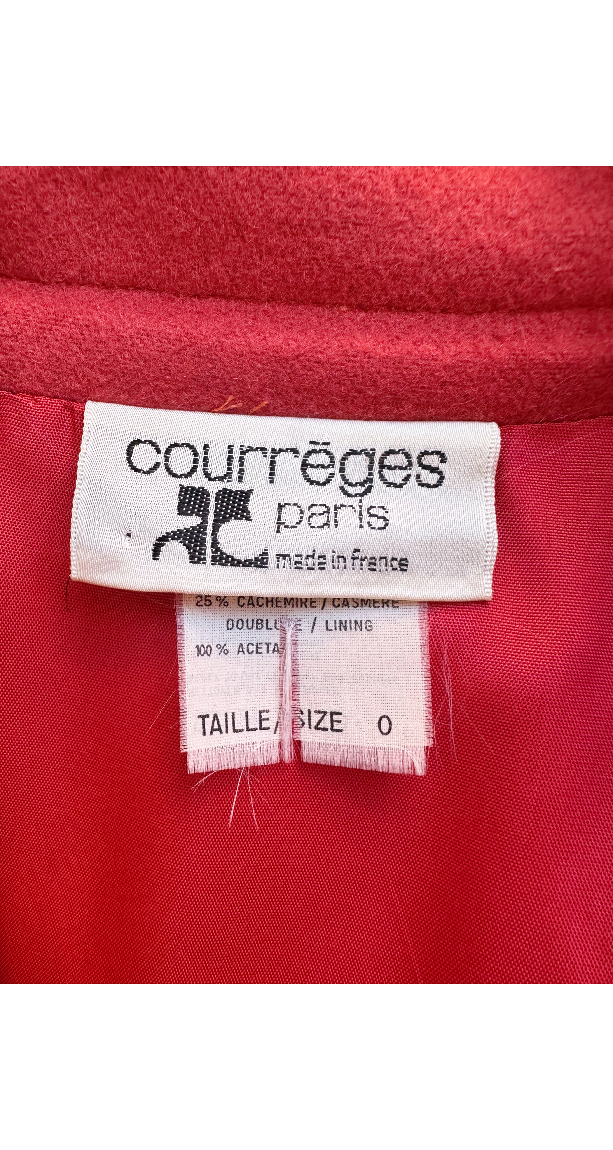 1980s Raspberry Wool & Cashmere Panel Bomber Jacket