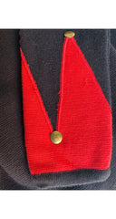 1991-92 F/W Black & Red Wool Knit Jester Dress