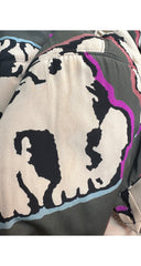 1992-93 F/W Dog Pop Art Print Silk Swing Coat