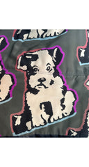 1992-93 F/W Dog Pop Art Print Silk Swing Coat