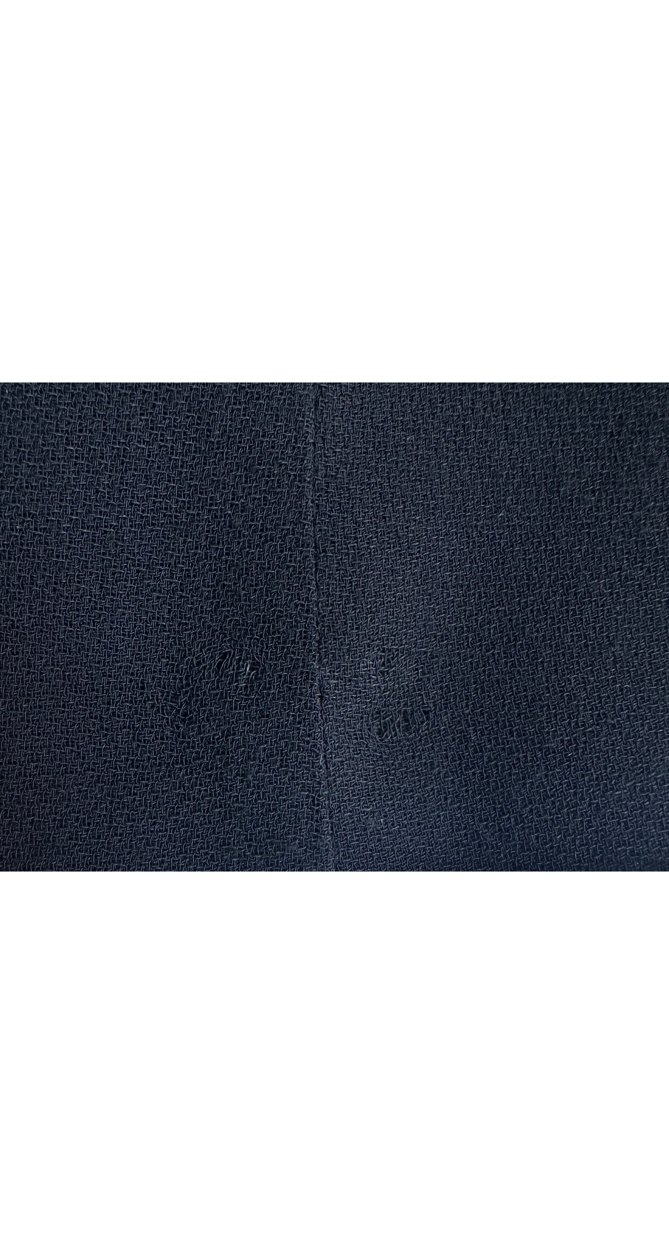 1990s Black Rayon Crepe Bell Sleeve Dress