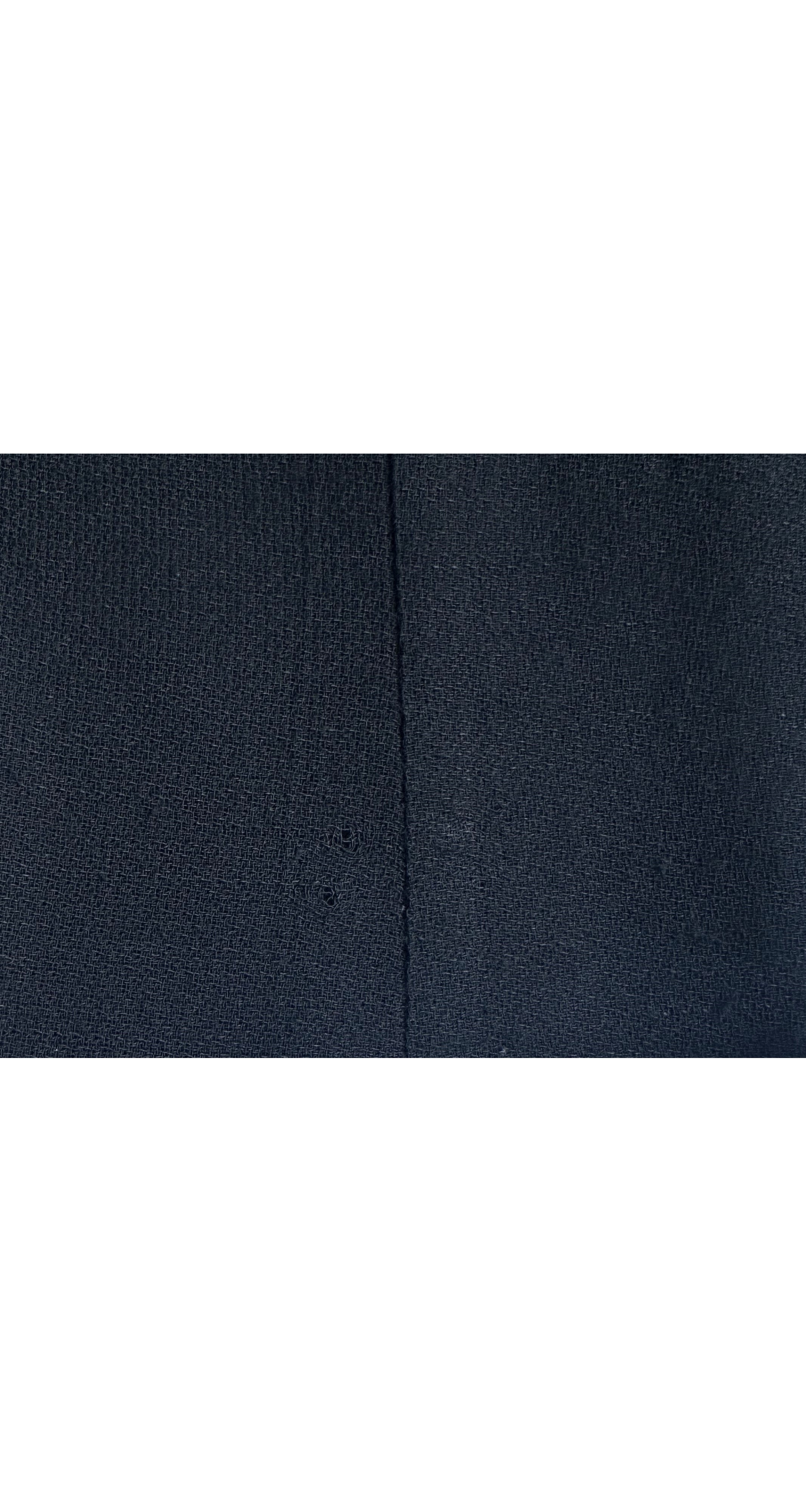 1990s Black Rayon Crepe Bell Sleeve Dress