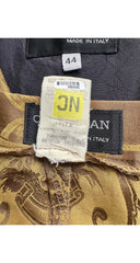 1989 Baroque Print Silk Jacquard Vest & Trouser Set