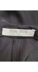 1990s Black Tie Mid-Rise Capri Pants