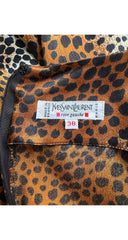 1995-96 F/W Animal Print Silk Cocktail Dress