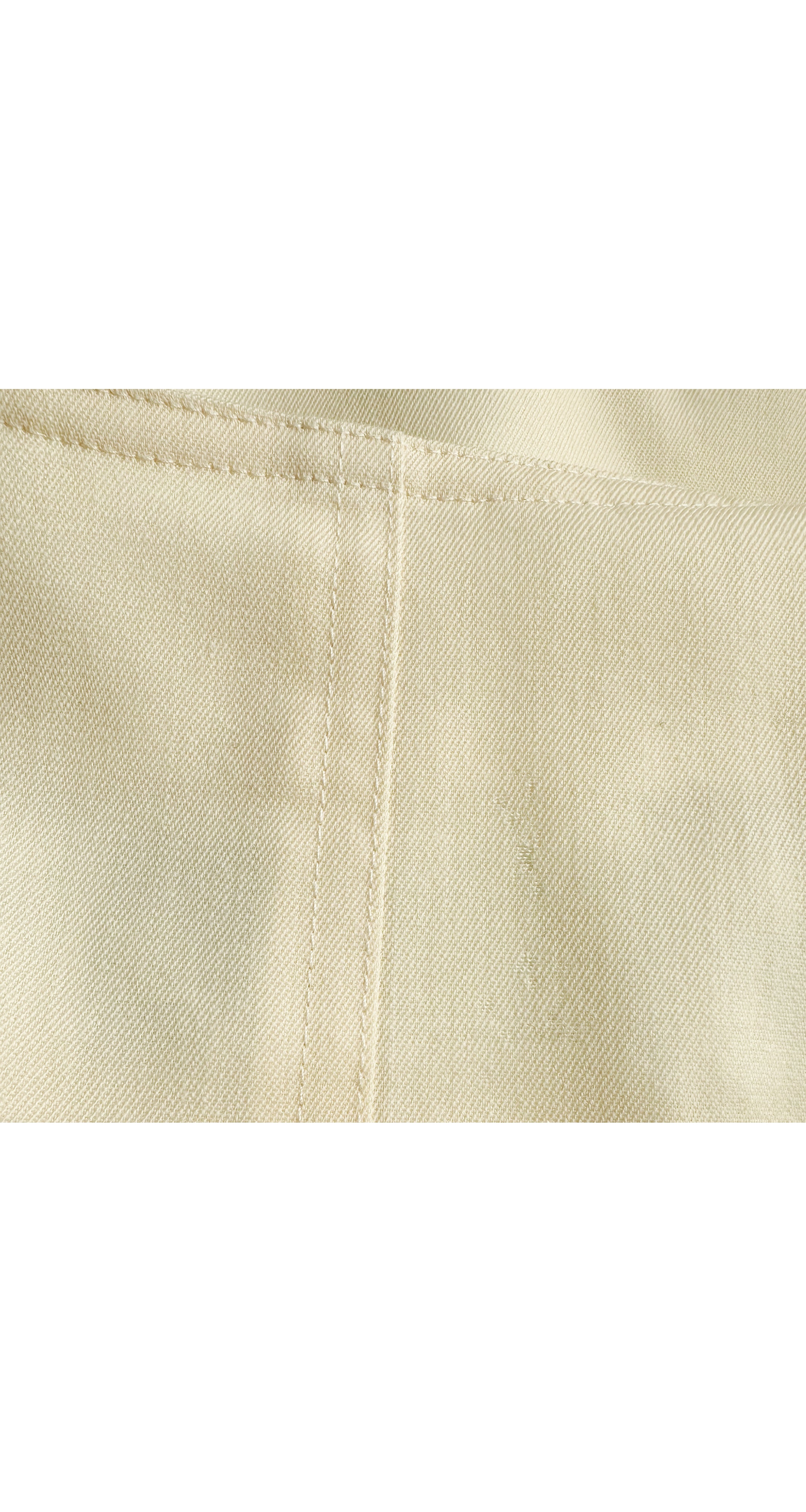 1980s Cream Wool Gabardine Triangular Sleeve Jacket