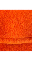 1990s Orange Wool Shawl Hood Swing Coat