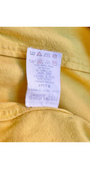 1993 Yellow Denim Cotton Logo Snap Bodysuit