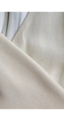 1990s Cream Silk Faux Wrap Dress