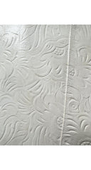 2001-02 F/W White Tooled Leather Mini Skirt