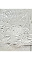 2001-02 F/W White Tooled Leather Mini Skirt