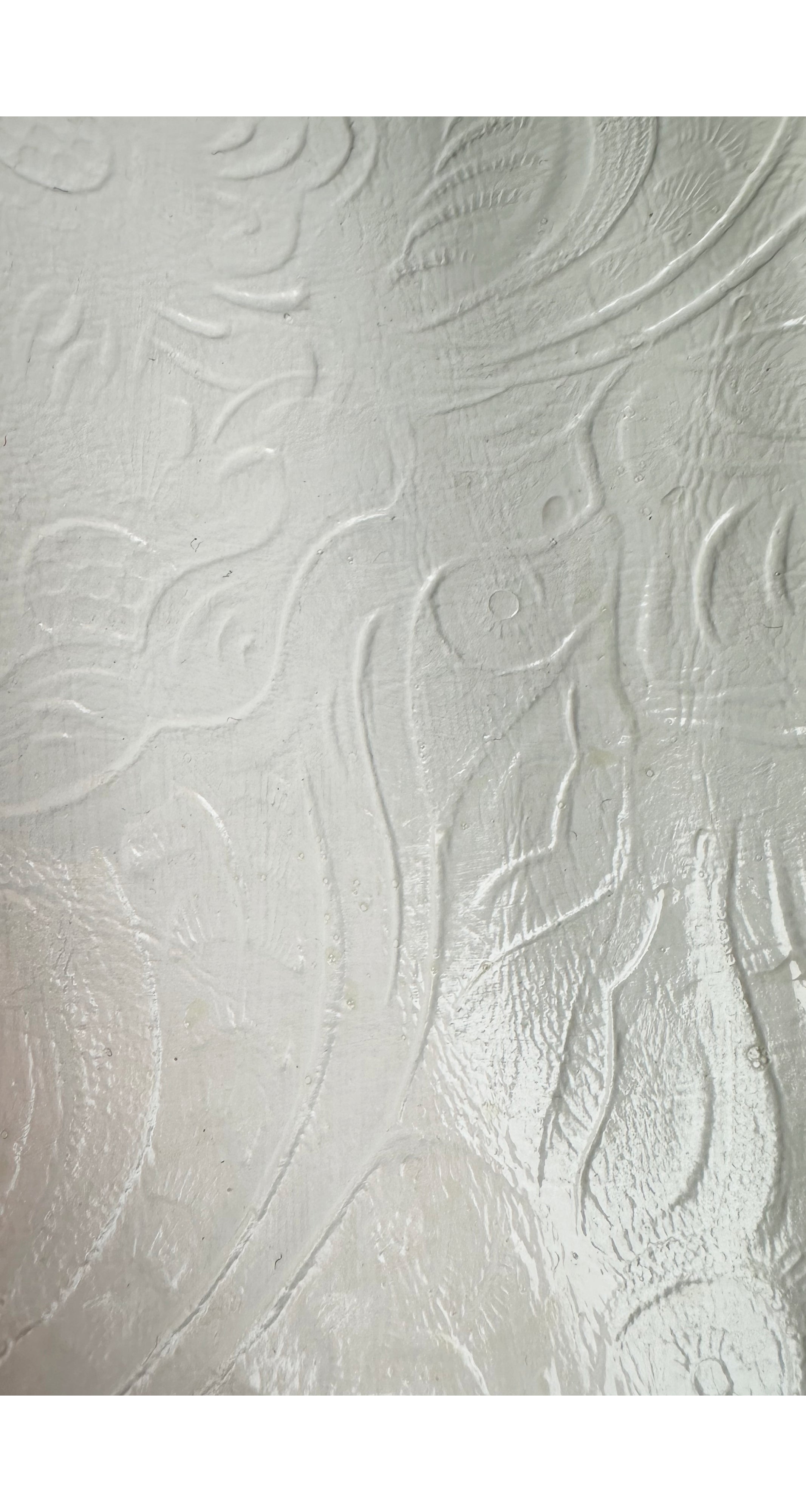2001-02 F/W White Tooled Leather Mini Skirt