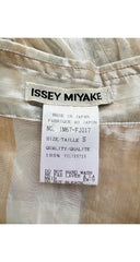 1996 S/S Transparent Metallic Striped Button-Up Top