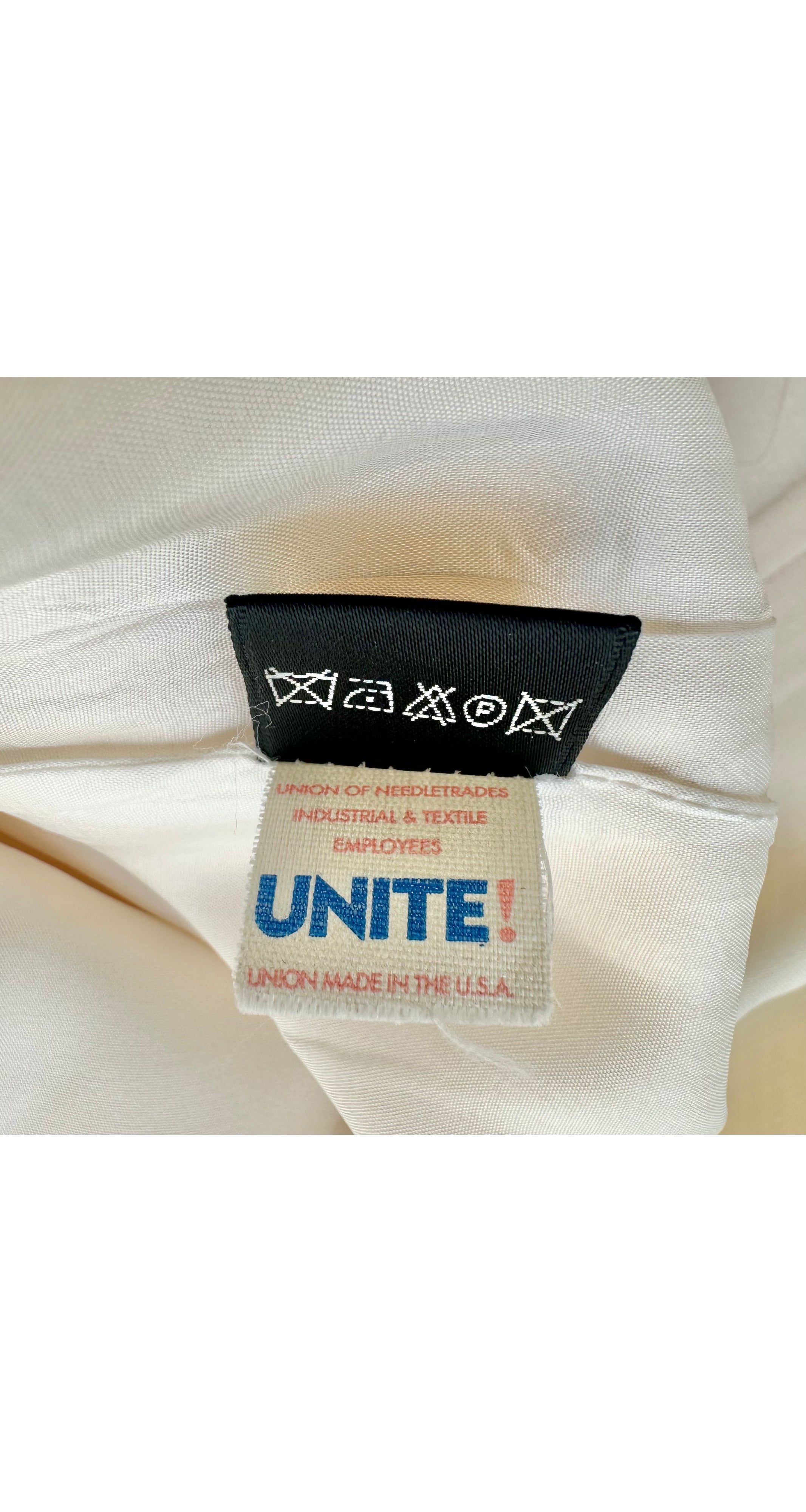 2000s Cream Wool Wide Leg Trousers