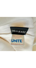 2000s Cream Wool Wide Leg Trousers