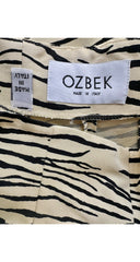 1993 F/W Zebra Print Faille High-Waisted Trousers