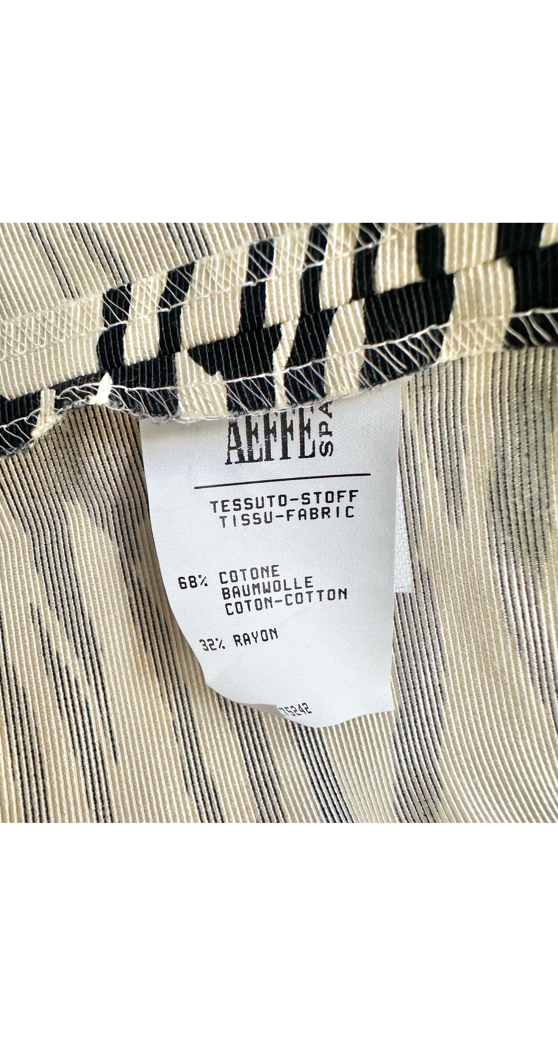 1993 F/W Zebra Print Faille High-Waisted Trousers