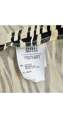 1993 F/W Zebra Print Faille High-Waisted Trousers