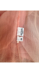 1978 S/S Ombré Silk Chiffon Handkerchief Hem Dress