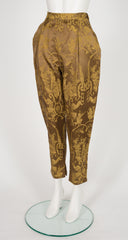 1989 Baroque Print Silk Jacquard Vest & Trouser Set