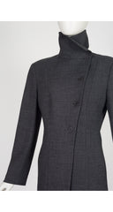1997-98 F/W Gray Wool Asymmetrical Maxi Skirt Suit