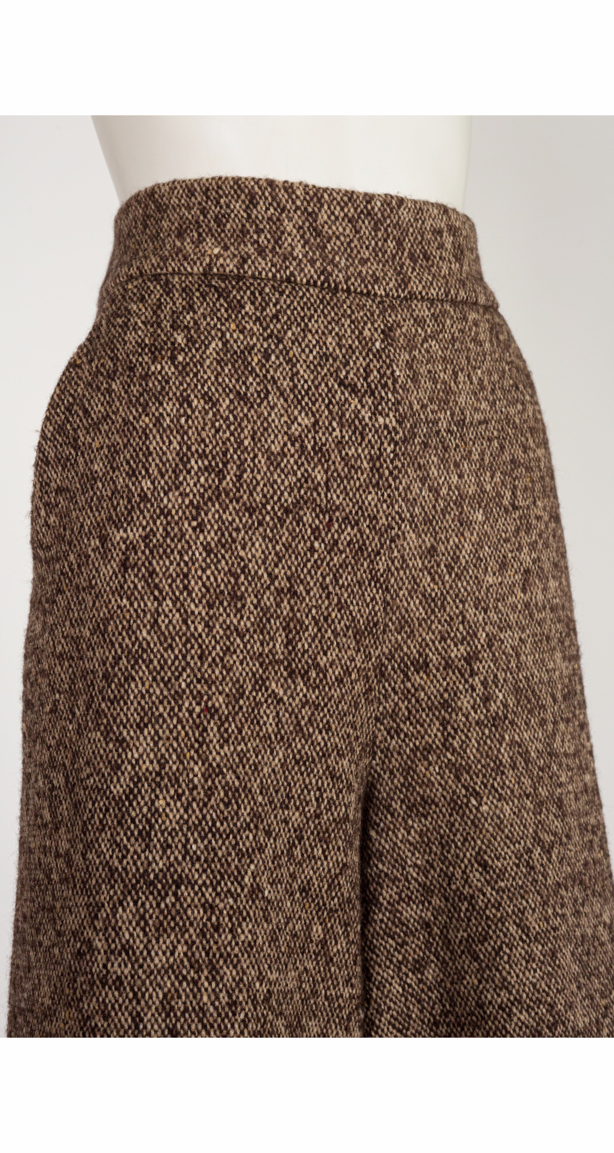 2002-03 F/W Brown Wool & Mohair Tweed Culottes