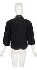 1982-83 F/W Studded Black Suede Collared Jacket