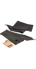 1996 S/S NWT Gray Linen Hook Finger Long Opera Gloves