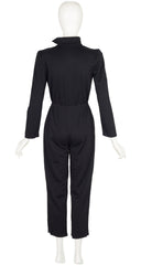 1979-80 F/W Black Wool Jersey Long Sleeve Jumpsuit