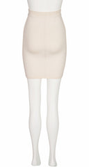 1990s Cream Knit Bodycon Mini Skirt