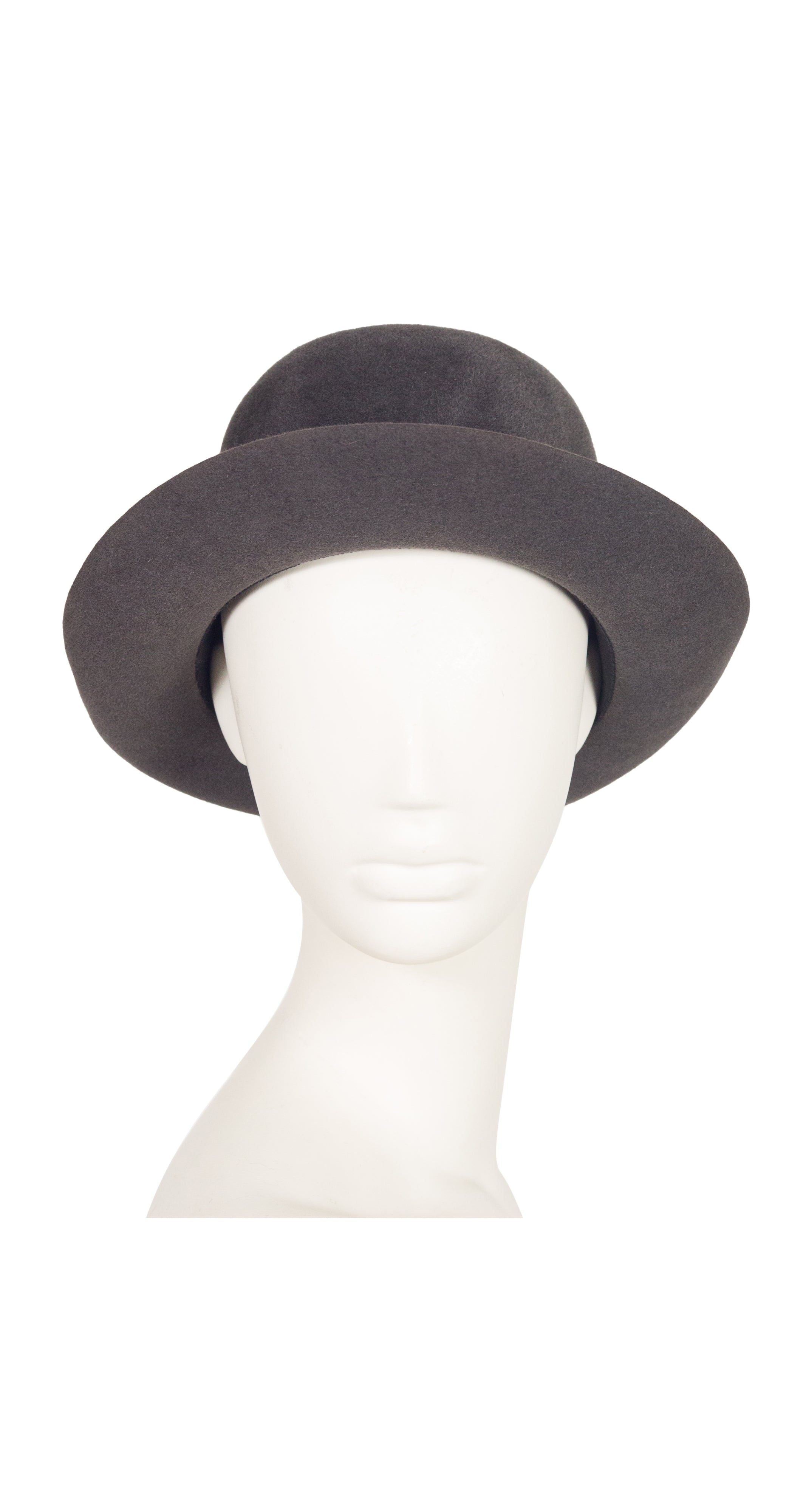 1991-92 F/W Gray Wool Felt Derby Bowler Hat