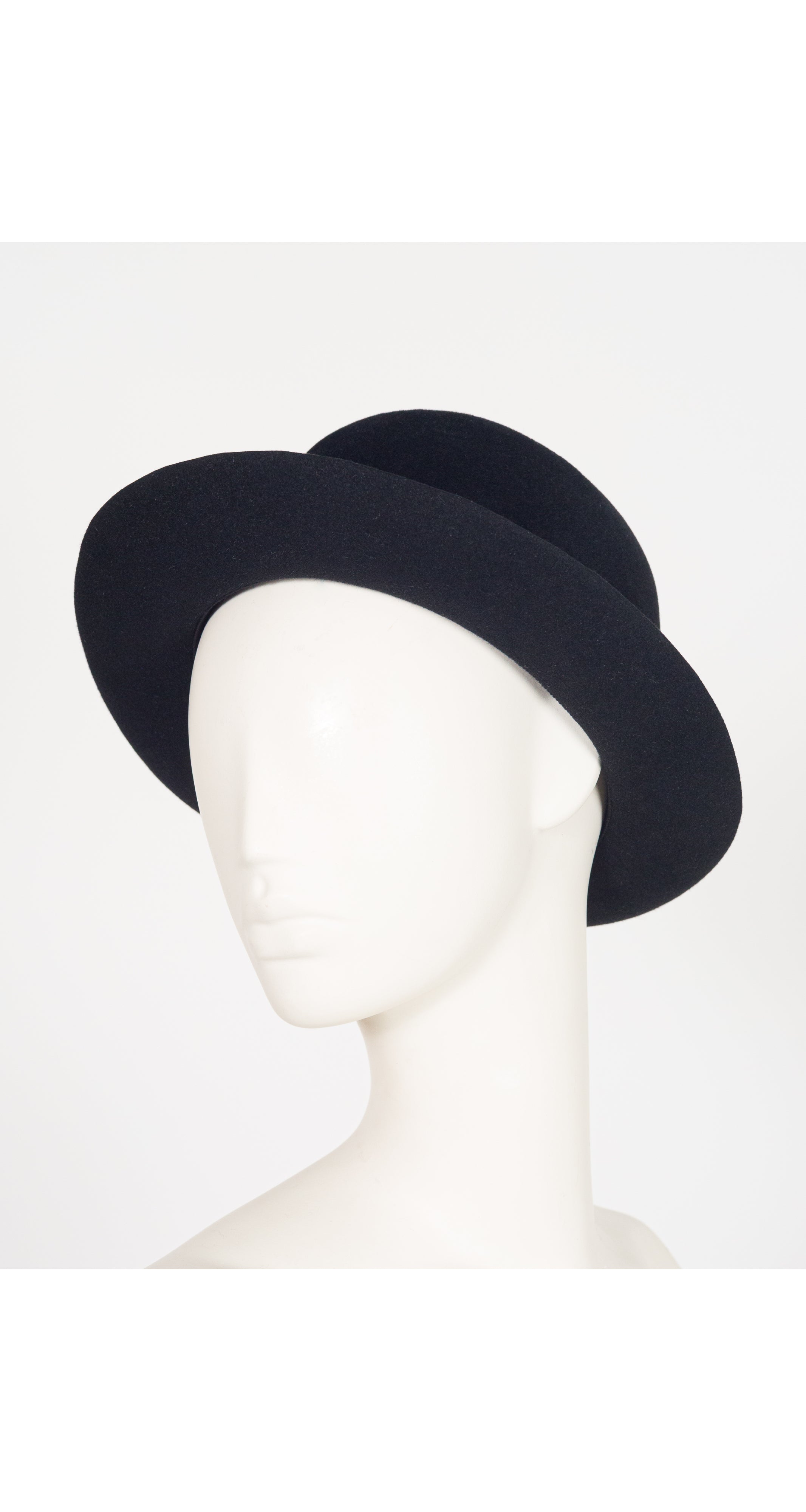 1991-92 F/W Black Wool Felt Derby Bowler Hat