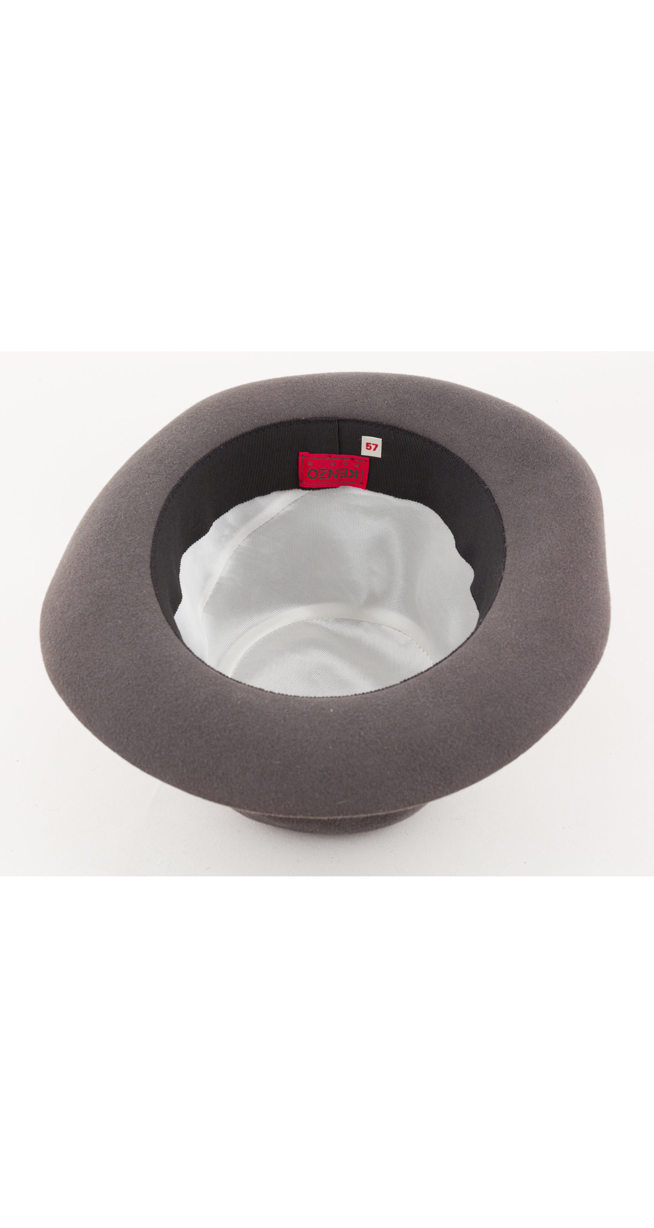 1991-92 F/W Gray Wool Felt Derby Bowler Hat