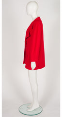 1988-89 F/W Red Double-Faced Wool Oversized Coat