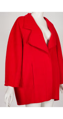 1988-89 F/W Red Double-Faced Wool Oversized Coat