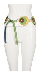 2005 S/S Mod Suede Circle Tie Belt