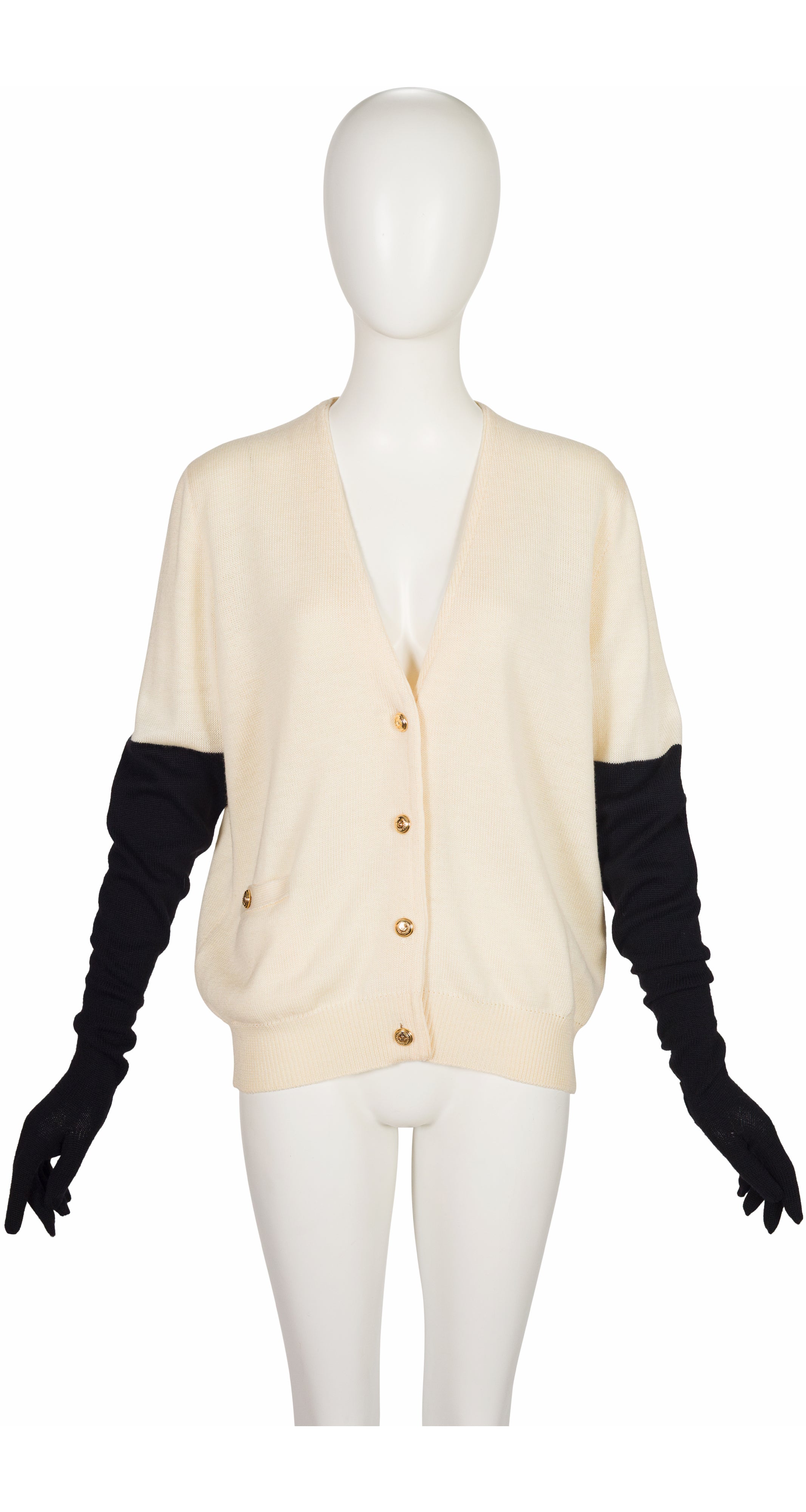 1986-87 F/W Trompe L'Oeil Glove Wool Cardigan