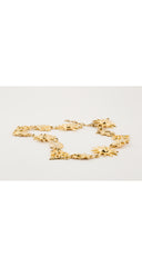 1990s Celestial Heart Gold-Tone Metal Chain Belt