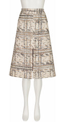 1970s Tweed Wool A-Line Slit Skirt