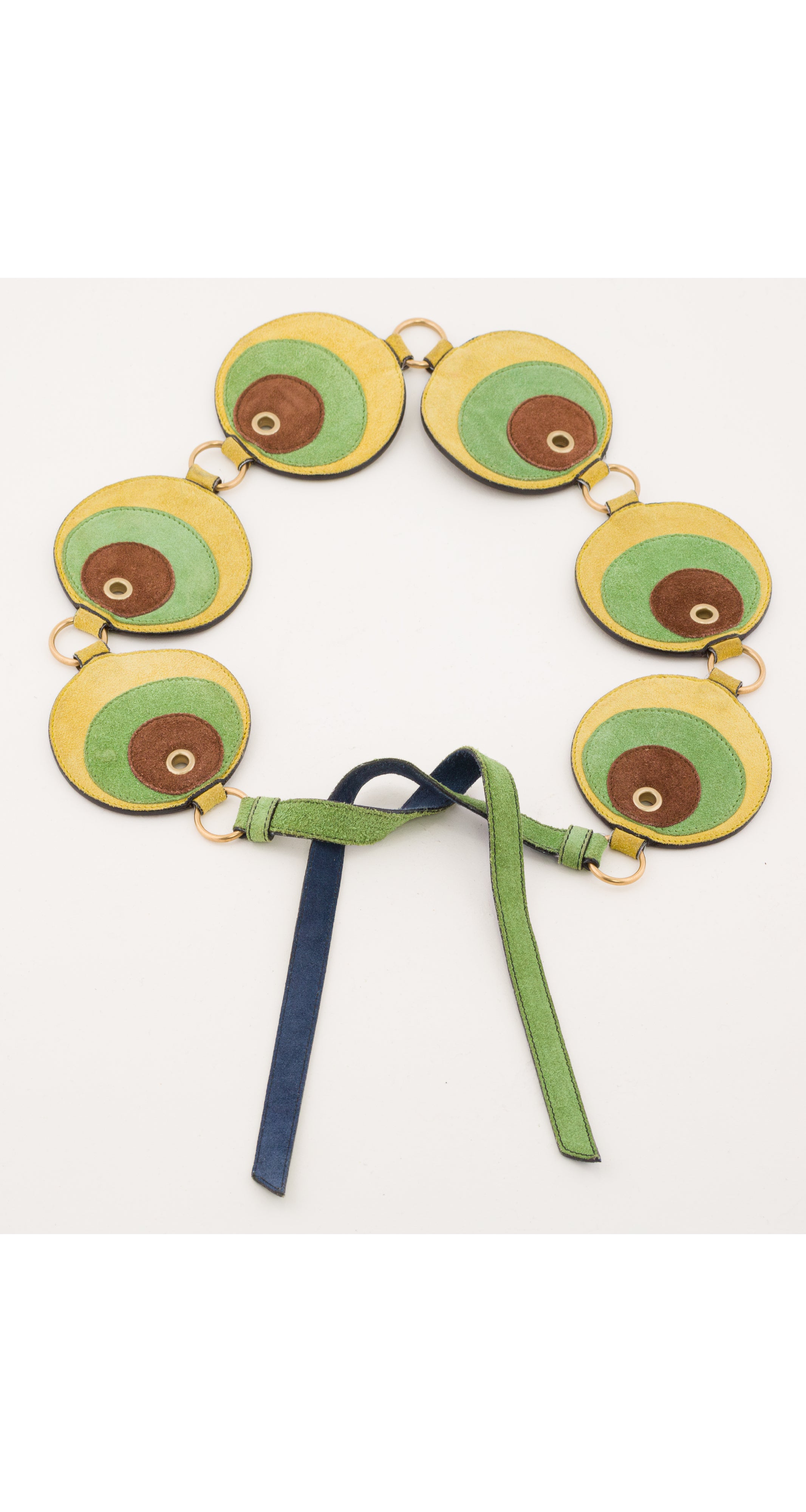 2005 S/S Mod Suede Circle Tie Belt